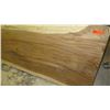 Image 3 : Thick Rich-Grained Hardwood Slab (approx. 117.5"X36", 4" thick) - Unvarnished Surface, Ready for Use