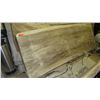 Image 1 : Thick Hardwood Slab (approx. 109.5"X 35", 4" thick) - Unvarnished Weathered Surface - Ready for Use