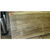 Image 2 : Thick Hardwood Slab (approx. 109.5"X 35", 4" thick) - Unvarnished Weathered Surface - Ready for Use