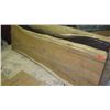 Image 1 : Thick Rich-Grained Hardwood Slab (approx. 10ft X 33", 3" thick) - Unvarnished Surface, Ready for Use