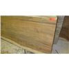 Image 2 : Thick Rich-Grained Hardwood Slab (approx. 10ft X 33", 3" thick) - Unvarnished Surface, Ready for Use
