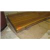 Image 8 : Thick Rich-Grained Hardwood Slab (approx. 160" X 33", 5.5" thick) - Varnished Surface, Ready for Use