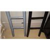 Image 2 : Qty 2 Gray, Black Lacquer Bamboo Decorative Ladder - 91" Tall, 13" Wide