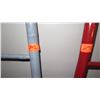 Image 2 : Qty 2 Red, Gray Lacquer Bamboo Decorative Ladder - 73" Tall, 15" Wide