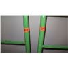 Image 2 : Qty 2 Green Lacquer Bamboo Decorative Ladder - 73" Tall, 15" Wide