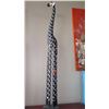 Image 2 : Tall Wooden Carved Giraffe - Approx. 79" Tall (White/Black)