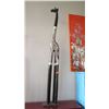 Image 1 : Tall Wooden Carved Giraffe - Approx. 79" Tall (Brown/Natural) - left ear chipped off