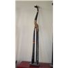 Image 1 : Tall Wooden Carved Giraffe w/Embellished Texture - Approx. 79" Tall