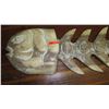 Image 2 : GIANT Carved Hardwood Fish Skeleton - Light Wash (flat back) 89"X20"W, 5" thick