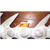 Image 2 : Qty 2 Carved Hardwood Fish Skeleton - one spike chipped off. 67" & 40"