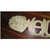 Image 3 : Carved Hardwood Fish Skeleton "Welcome" Accent - Lt. Wood, 44"L, 10"W (flat back)