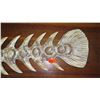 Image 2 : Qty 2 Carved Hardwood Fish Skeleton - Light Wash (flat back) 40" L