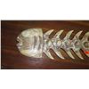 Image 3 : Qty 2 Carved Hardwood Fish Skeleton - Light Wash (flat back) 40" L