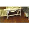 Image 2 : Carved Teak Wood Reclining Lounge Chair - Whitewash 40"wide, 43" height