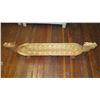 Image 1 : Ornate Carved Mancala Board - Dragon Heads, Claw & Ball Feet, Unfinished 52", 13"H