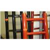 Image 2 : Qty 8 Lacquer Decorative Bamboo Ladders (4 blk, 2 gray, 2 red) 91", 73" & 60"