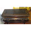 Image 2 : 2-Drawer Bombe Chest w/Brass Detail 46" X 19" X 37" H - Not part of retail inventory