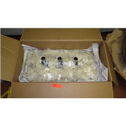 Capiz White Shell Chandelier Ceiling Lamp - Rectangular 30"X14"32"H (still in box, just opened)