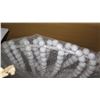 Image 2 : Lrg Beaded White Hanging Ceiling Lamp -  Approx. 2.5 ft long, 18" dia