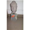 Image 2 : Buddha Head Mounted on Block Stand - Approx. Height 22"