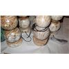 Image 2 : Qty 5 Carved "Stacked Balls" Hardwood Lamps (shades not included)