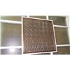 Image 2 : Geometric Wood/Glass Panel Door - White Frame - Approx. 39"X93" (5" thick)