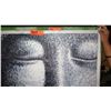 Image 2 : Pointillist Canvas: Style Buddha Profile, Black/White 31"x31" - Unmounted