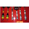 Image 2 : Whimsical Glass Beaded Serving Set: Spoons, Forks, Cheese Shaver, Knife