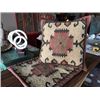 Image 1 : 4 Textured Kilim Jute Pillows (standard size) w/Red Border (removable/washable covers)