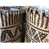 Image 3 : 2 Woven Backpack Baskets, 1 Round Woven Basket