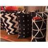 Image 2 : Qty 8 Decorative Pillows: Black & White Geometric Patterns (4 pairs) - just added 1/30/16 11:14pm