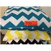 Image 2 : Qty 6 Decorative Pillows: Geometric Zig Zag (Turquoise, Yellow & Blk -3prs) just added 1/30/17 11pm