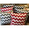 Image 2 : Qty 6 Decorative Pillows: Geometric Zig Zag (Black, Red & Gray -3 pairs) just added 1/30/17 11:32pm