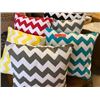 Image 1 : Qty 6 Decorative Pillows: Geometric Zig Zag (Black, Red, Yellow, Blue & Gray) added 1/30/17 11:35pm