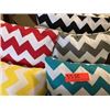 Image 2 : Qty 6 Decorative Pillows: Geometric Zig Zag (Black, Red, Yellow, Blue & Gray) added 1/30/17 11:35pm
