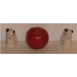 Antique lovely RCA dog salt & pepper 1930 - chien RCA sel et poivre beaux chiens