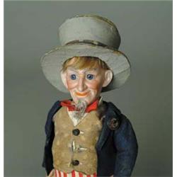 13" GERMAN BISQUE CHARACTER KNOWN AS "UNCLE SAM"