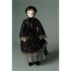 RARE 18" MARKED PAINTED EYE HURET FASHION