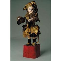 WONDERFUL JUMEAU AUTOMATON "PUNCH" TYPE FIGURE WITH CYMBALS