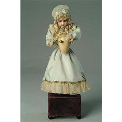 FINE FRENCH AUTOMATION OF A LADY WITH EGG