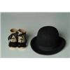 Image 1 : SALESMAN SAMPLE HAT AND PAIR OF DOLL SHOES