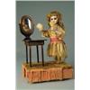 Image 1 : FINE FRENCH LAMBERT AUTOMATON OF GIRL WITH MIRROR AND POWDER PUFF