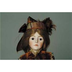 24" FRENCH BISQUE CHARACTER LADY