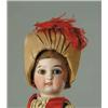 Image 1 : 14" GERMAN BISQUE DOLL MARKED WITH A CLOVER LEAF ON BACK OF HEAD