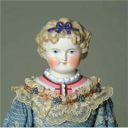 18" GERMAN PARIAN WITH MOLDED HAIR