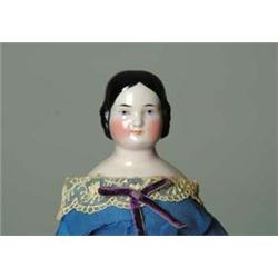 15" GERMAN CHINA 1850'S COVERED WAGON STYLE