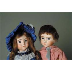 PAIR OF LATE FRENCH DOLLS