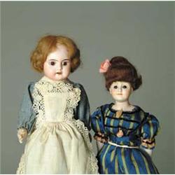 LOT OF 2 GERMAN BISQUE DOLLS