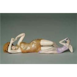 PAIR OF BISQUE GERMAN BATHING BEAUTIES