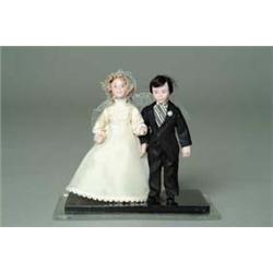 4-1/4" BRIDE AND GROOM BY EUNICE TUTTLE